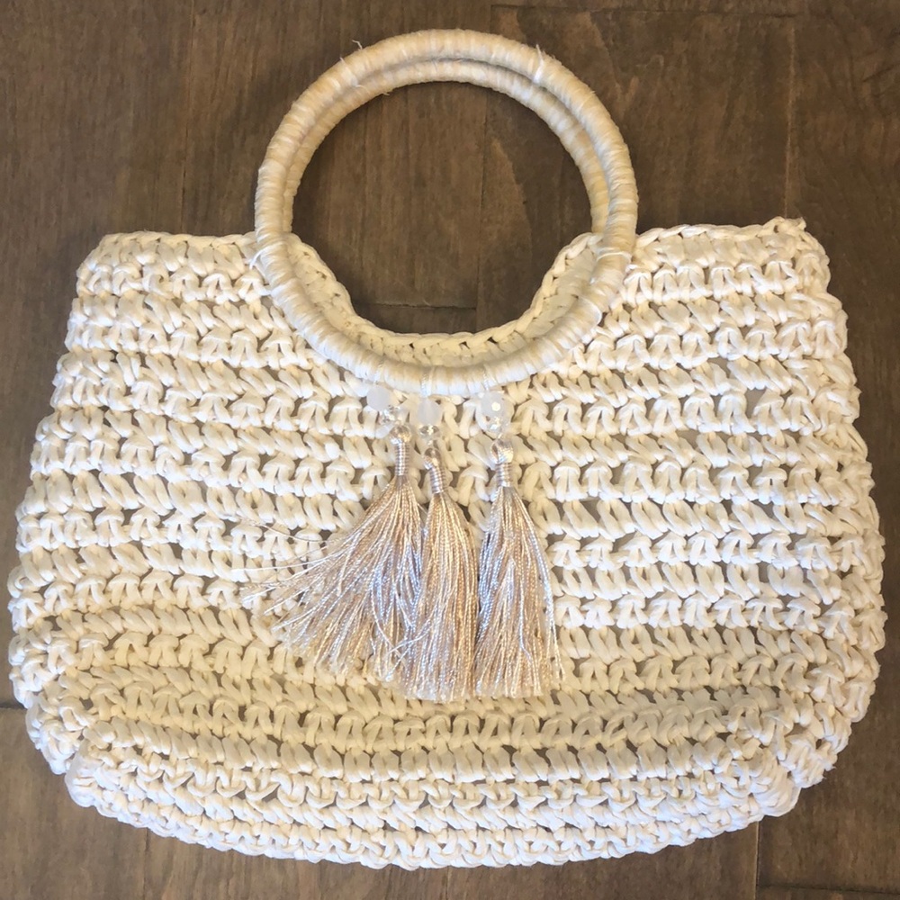Cappelli straw purse